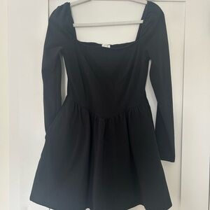 Aerie Black Long Sleeve Dress